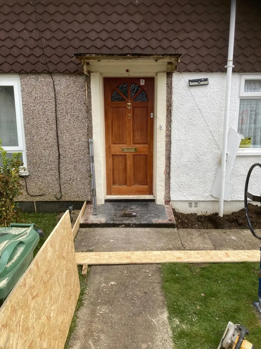 Front entrance before extension work